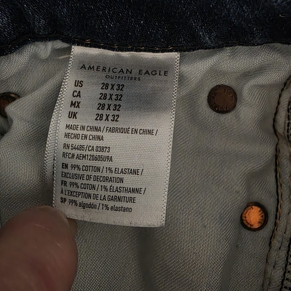 American Eagle Next Level Airflex Skinny Jeans 28x32 - Picture 5 of 5